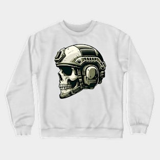 Tactical Skull Dominance Tee: Where Strength Meets Edgy Elegance Crewneck Sweatshirt